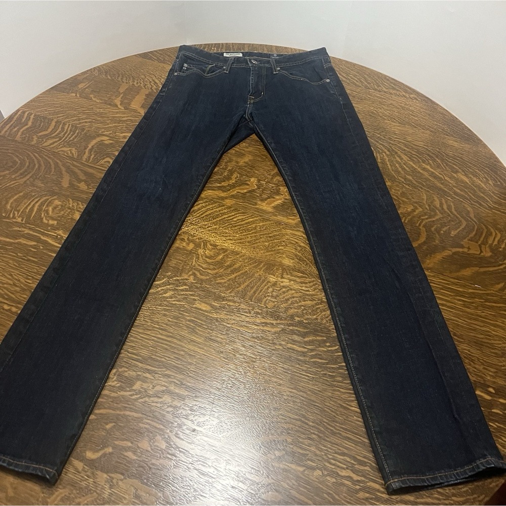 AG Adriano Goldschmied Matchbox Jeans Mens 32x32 Slim Straight Dark Wash USA